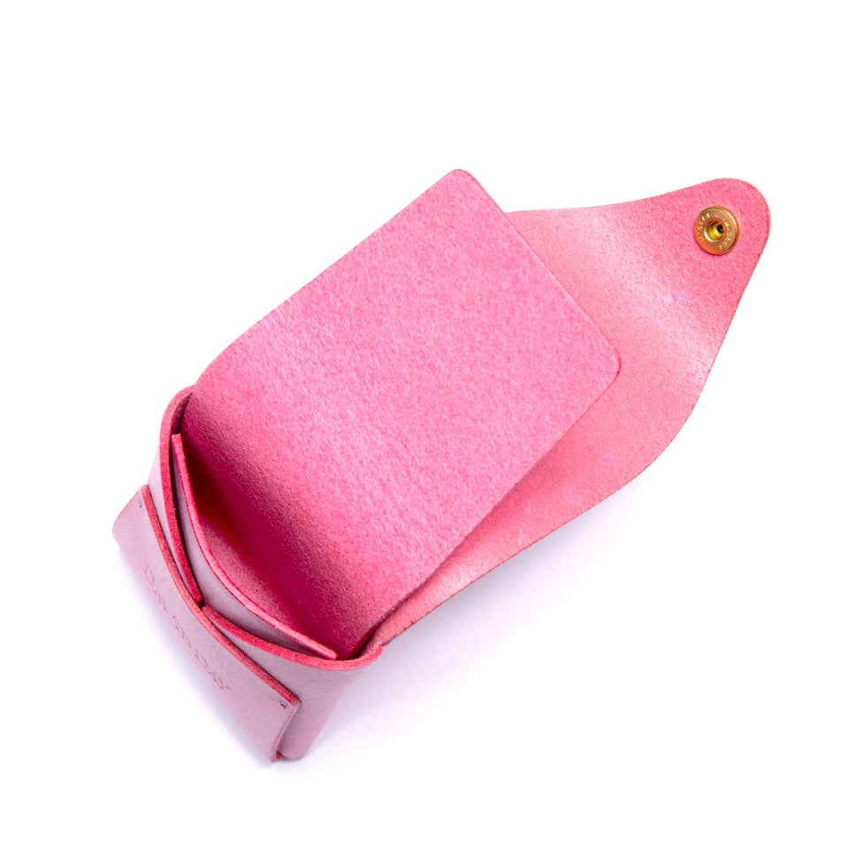ALASKA LEATHER TRIFOLD WALLET -PINK- アラスカレザー三つ折り財布