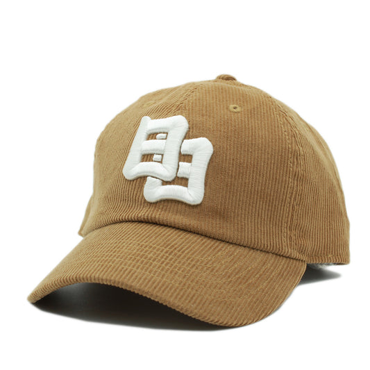 DAY TO DAY "KANJI" 3D EMBROIDERY CORDUROY CAP -Brown-立体刺繍「日日」キャップ ブラウン